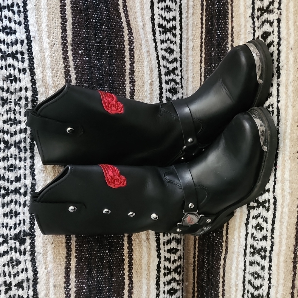Red Wing harness motorcycle boots 7.5 women's